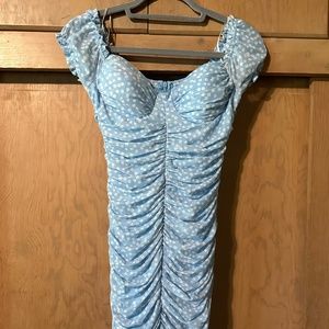 Sexy Bodycon Blue Daisy Dress by Alice Elle size 8/S